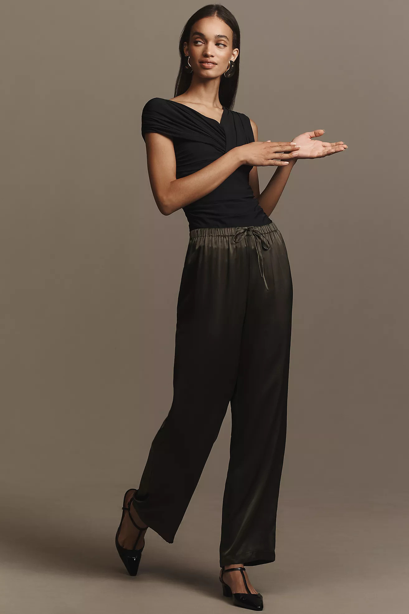 Reformation Olina Silk Pants | Anthropologie (US)