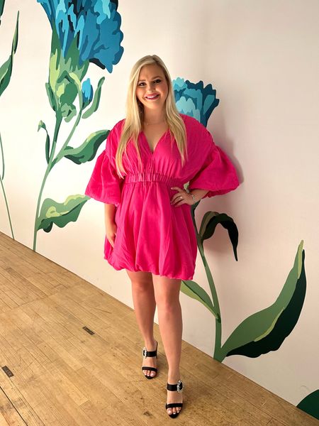 Celebrating 25 years of Sex and The City this weekend in NYC 🏙️🍸🩷👠💃 I am forever obsessed with this hot pink bubble dress! 

#LTKtravel #LTKshoecrush #LTKstyletip