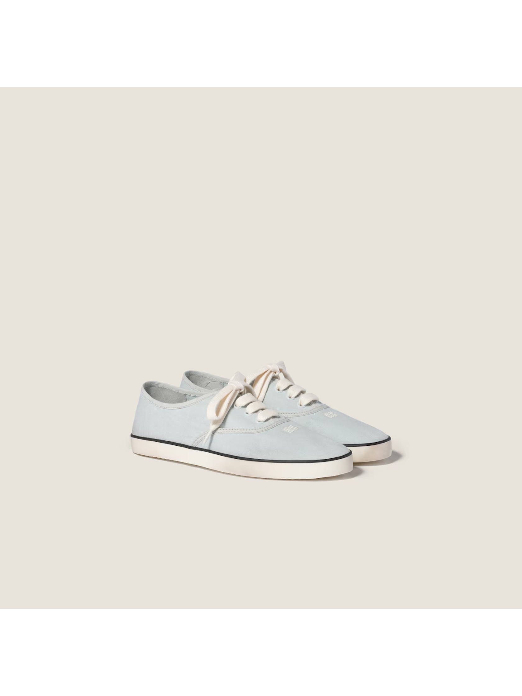 Miu Miu Drill Lace-Up Sneakers | Senser US