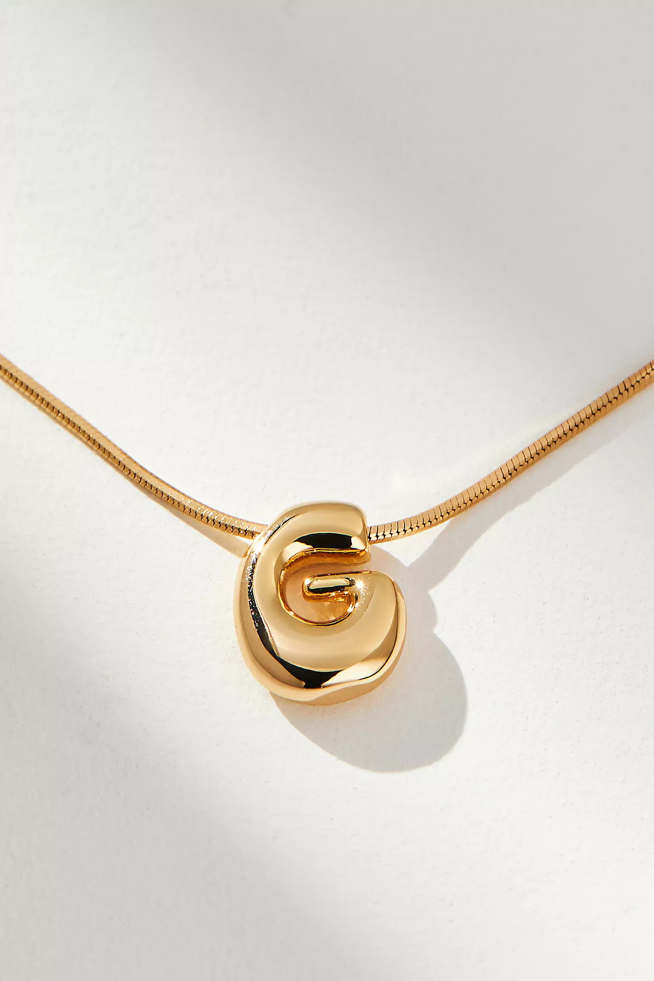 Mini Bubble Letter Monogram Necklace | Anthropologie (US)