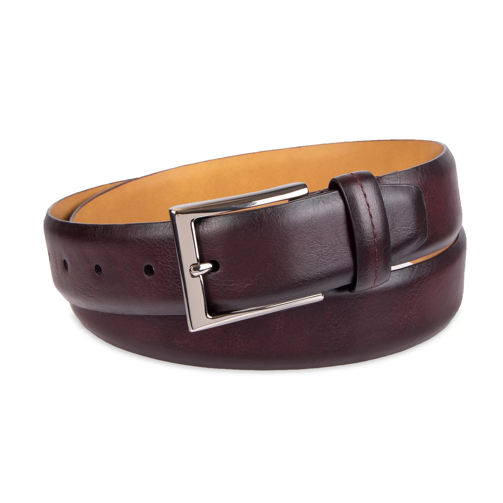 Men's Chaps Comfort Stretch Casual Men's Belt, Size: Medium, Dark Red | Kohl's