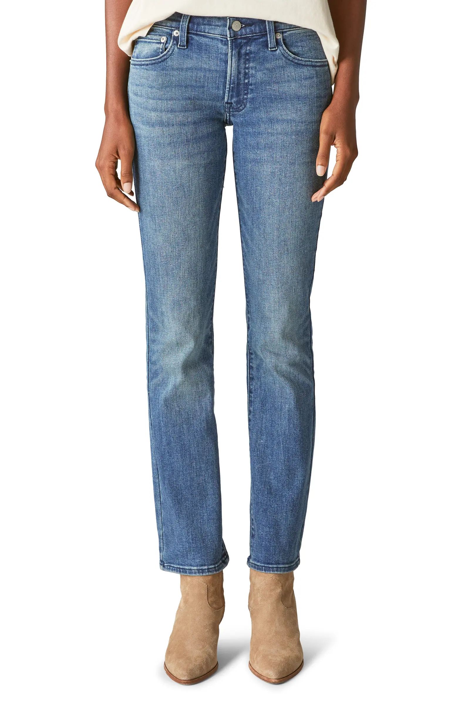 Sweet Straight Mid Rise Straight Leg Jeans | Nordstrom