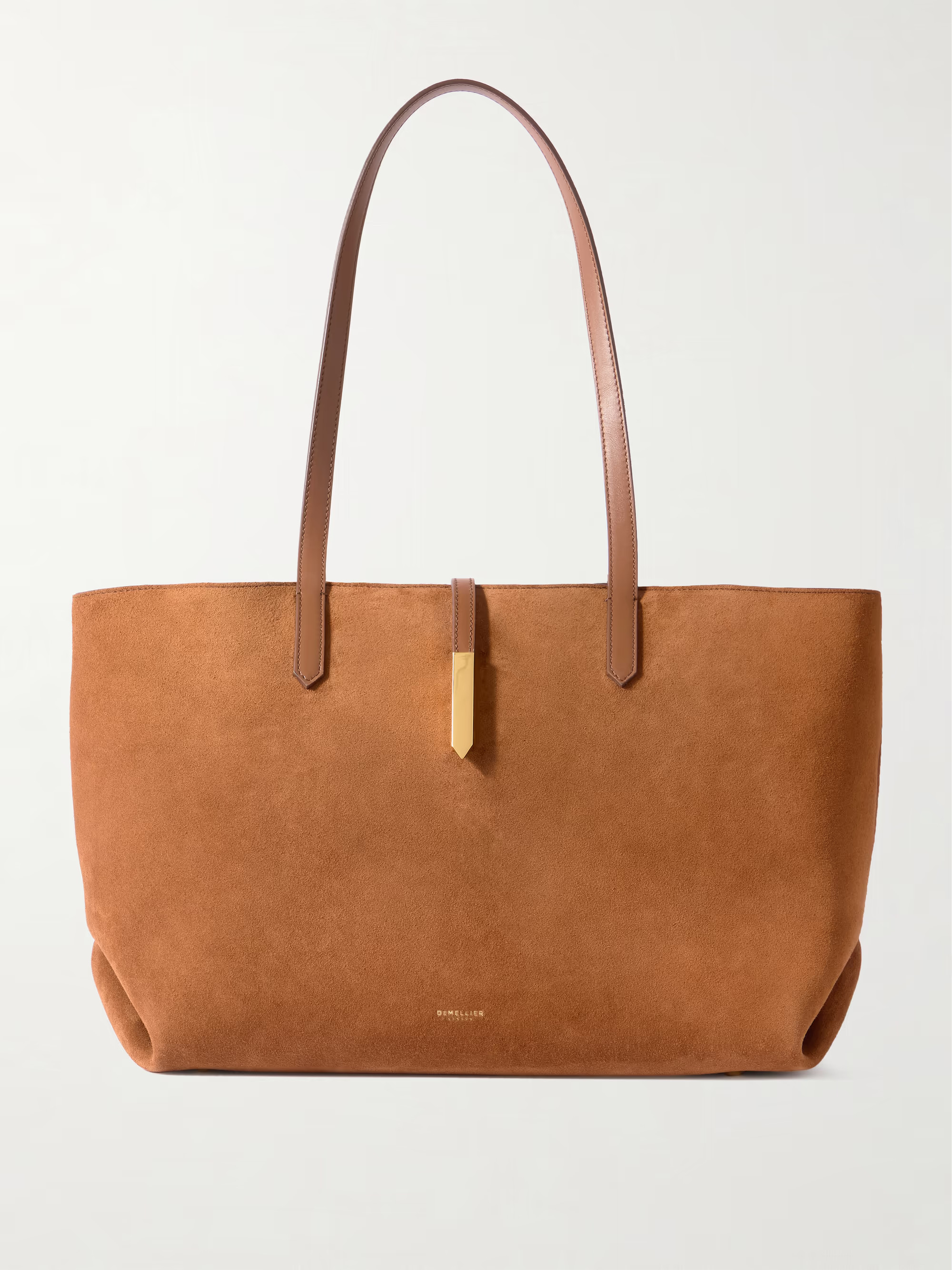 Tokyo leather-trimmed suede tote | NET-A-PORTER APAC