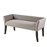 Madison Park MP105-0471 Welburn Bedroom Solid Wood Polyester Fabric Seating Modern Style, Accent Ben | Amazon (US)