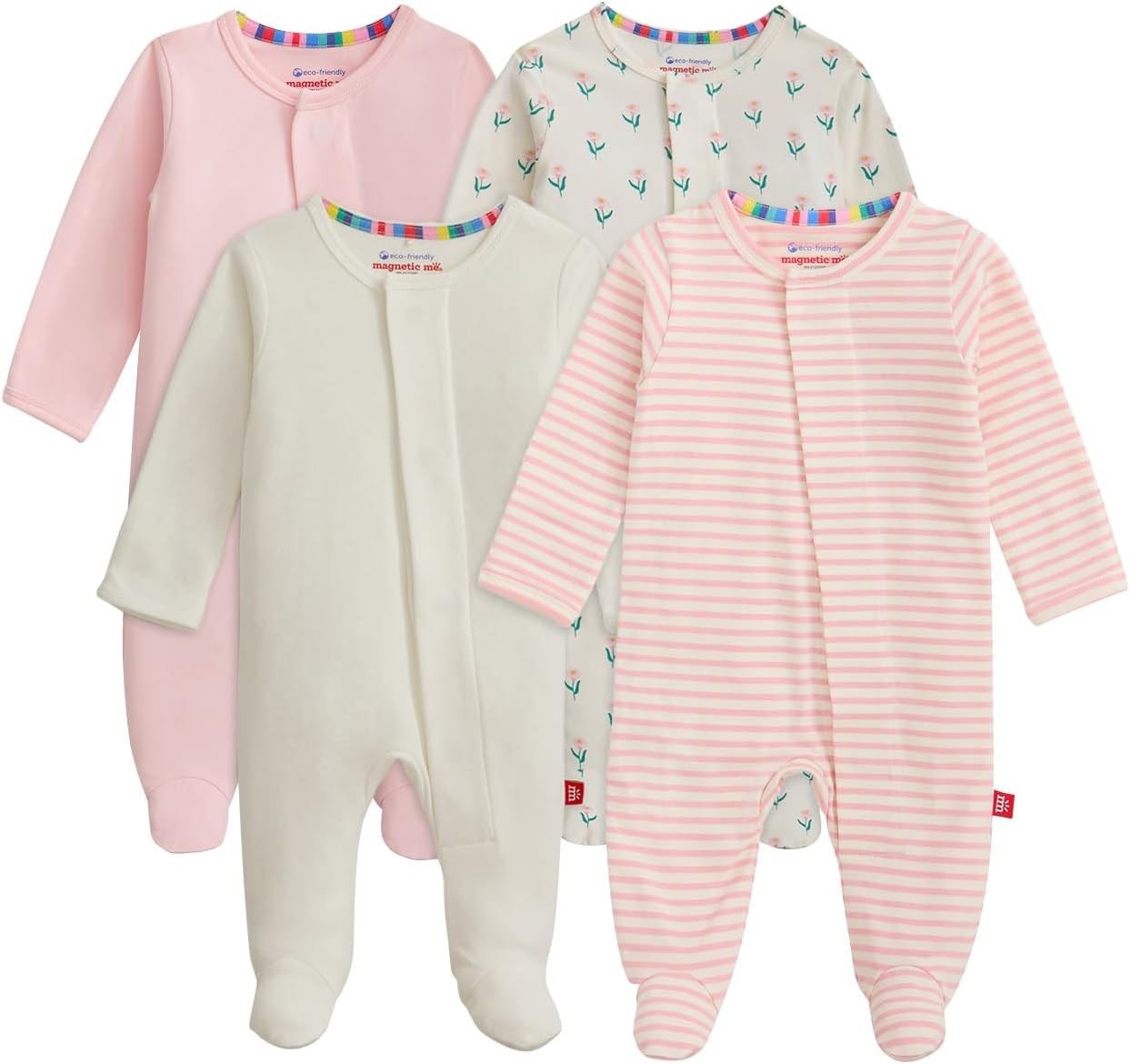 Magnetic Me Cloudstretch 4-Pack Bundle | Magnetic Baby Footie Pajamas | Amazon (US)