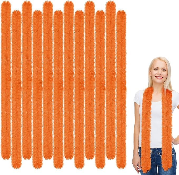Xtinmee 12 Pcs Feather Boas Artificial Fluffy Boas for Party Bulk Color Feather Scarf for Women C... | Amazon (US)