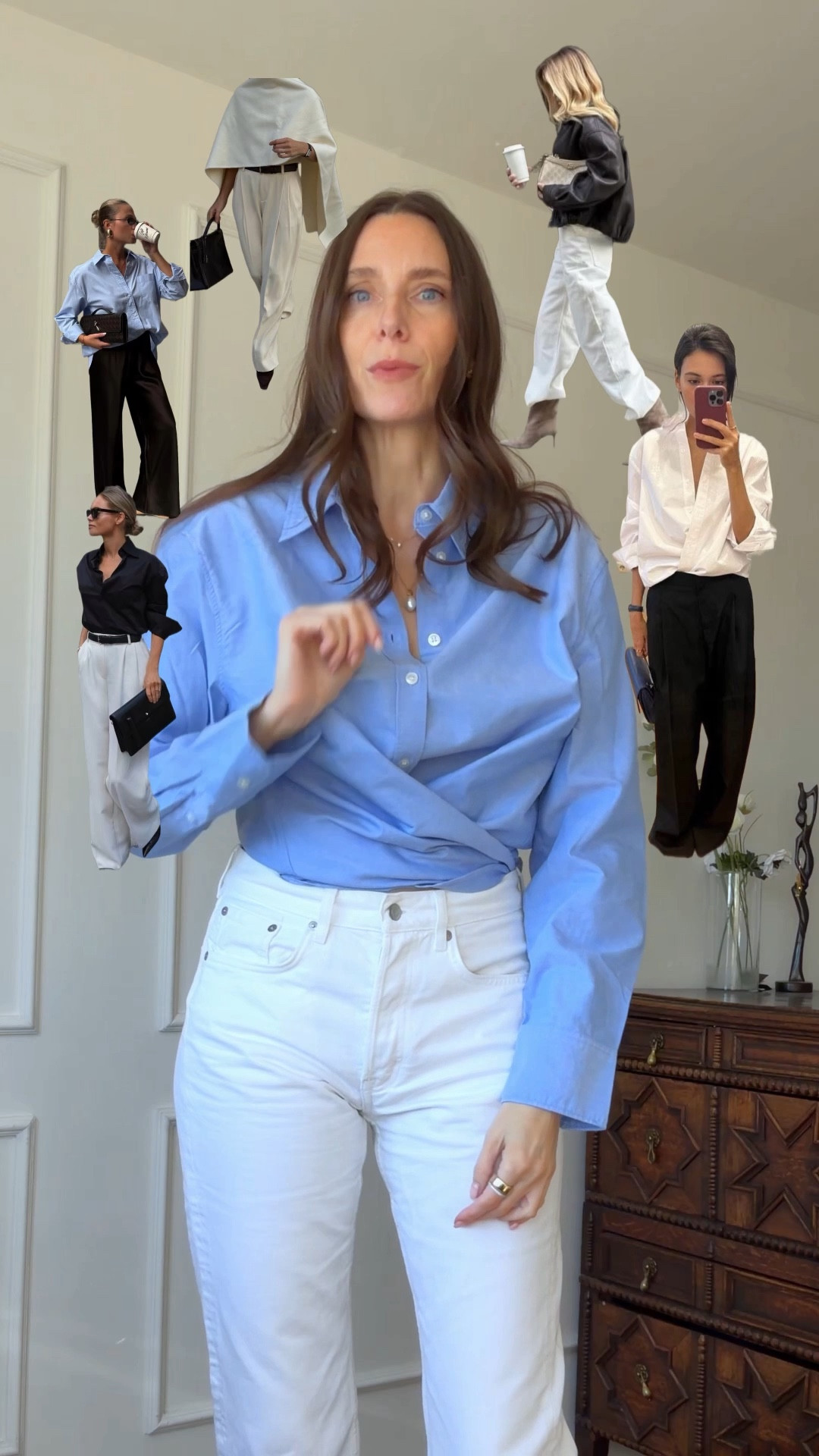 Size info
Blue shirt, UK 10
White jeans, 27
Cropped trench coat, small
Long blue jeans, 26 x 34
Beige blazer, UK 8
Satin trousers, S-M longer length 
Plain white tee, small
Suede jacket, small
White shorts, small 
Cropped grey blazer, small
Beige blazer with detail back, UK 10 
Darker blue jeans, 26 x 34
White shirt, UK 8
Brown jacket, smalll

#LTKSeasonal #LTKootd #LTKgrwm