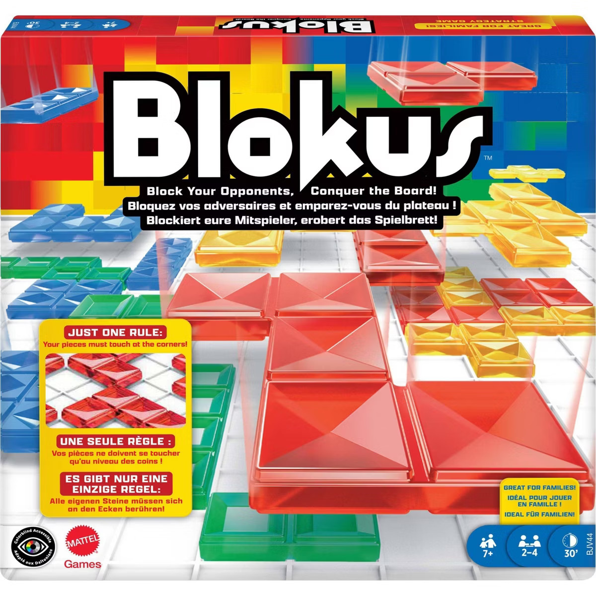 Blokus Strategy Family Board Game for Kids & Adults with Color Blind Accessible Pieces & One Rule | Target