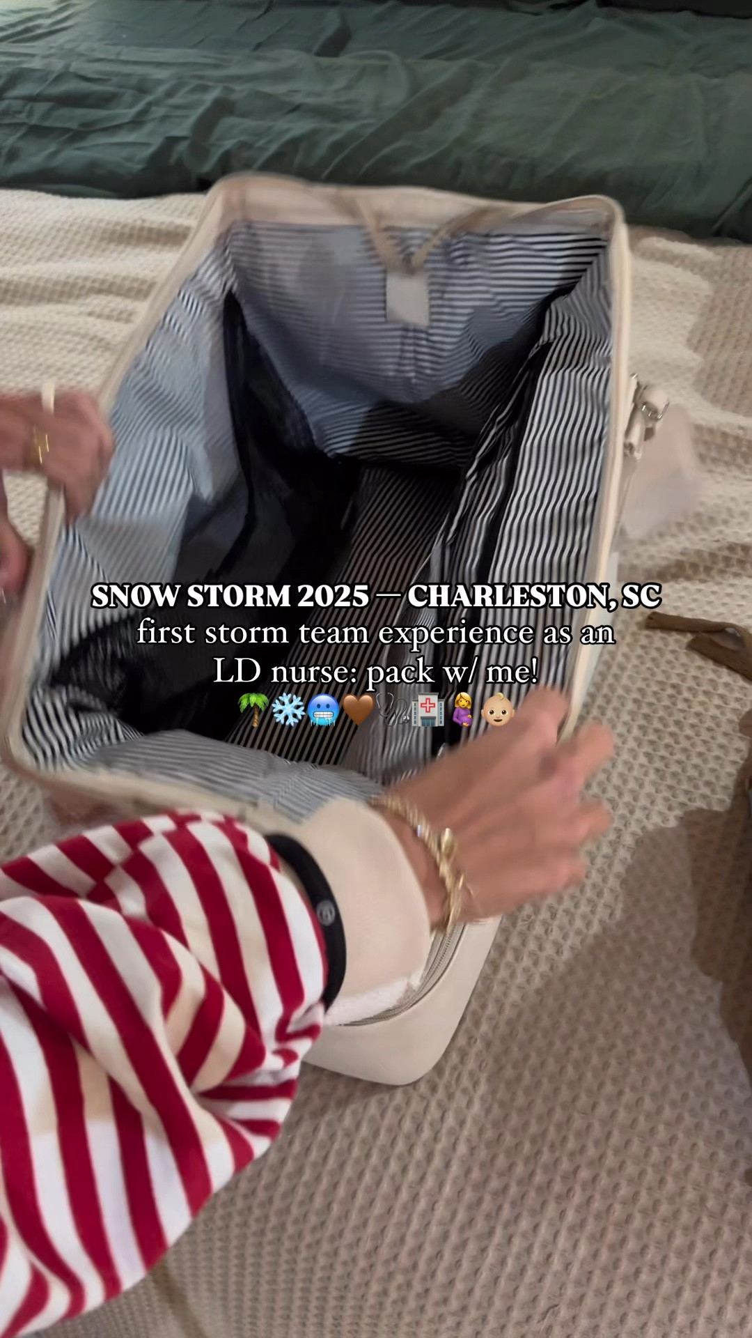 First snow storm team in Charleston as an LD nurse🩺🤎🏥

Had zero clue what to expect but we made it! 🤣 I’ve been at the bedside for 6 years and had never heard of this until I moved here! It was fun & mentally hard at the same time not knowing when you’d get to leave lmao💀 thankful to a solid team of coworkers to ride it out with🫶🏼❄️ 

Linked everything I could from my reel! 🎥 the cheetah weekend bag + my quilted nursing bag are old from Pink Lily but I linked similar! 

#dayinthelife #minivlog #nurse / reel / nurse essentials / nursing / scrubs / figs / amazon finds / packing / travel / on the go / Holley Gabrielle 

#LTKFindsUnder50 #LTKWatchNow #LTKTravel