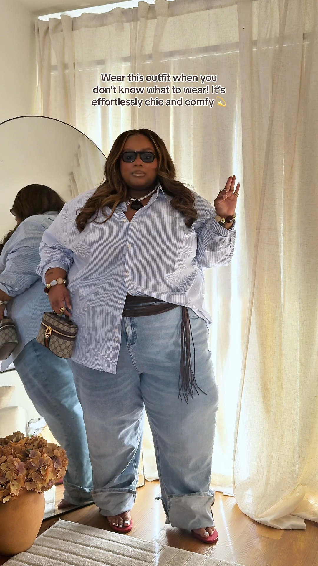 The perfect casual effortlessly chic ootd ✨ summer outfit , summer, plus size , plus size ootd, jeans, sandals.

#LTKStyleTip #LTKSummerEdit #LTKPlusSize