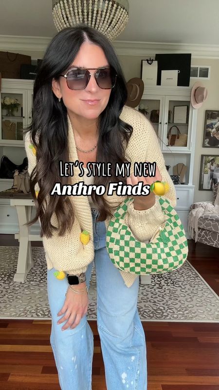 Medium jeans
M/L tank
O/s sweater
Anthropologie 
Beaded handbag
Spring outfit
Code SHANNON10 Miranda Frye

#LTKstyletip #LTKSeasonal #LTKfindsunder50