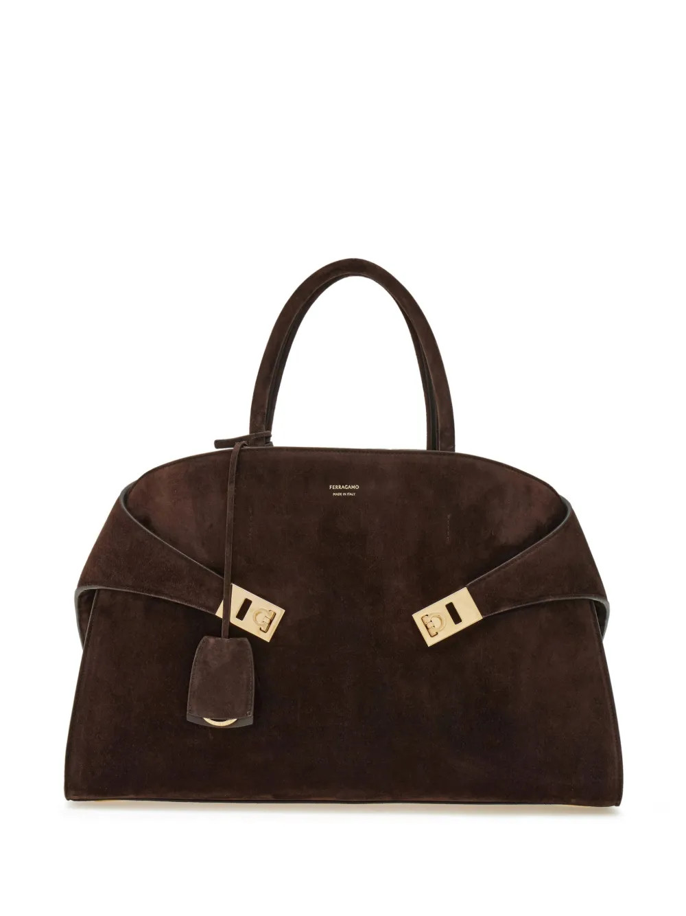 Ferragamo Medium Hug Tote Bag  | Brown | FARFETCH | Farfetch Global