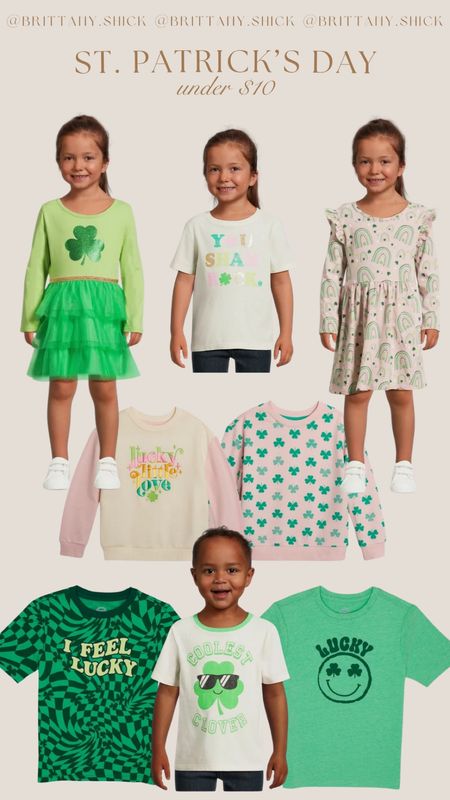 St Patrick’s Day Kids Outfits Shirts under $10 Green Shamrock Affordable Fashion Style Toddler 

#LTKstyletip #LTKkids #LTKfindsunder50