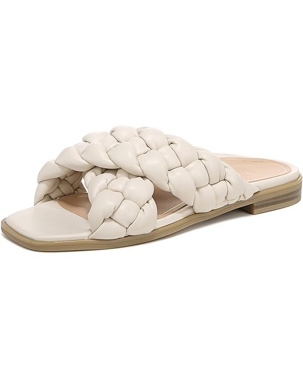 Vionic Women's Poppy Braided Vio-Motion Insole Slide Sandal- Supportive Dressy Flat Sandals That ... | Amazon (US)