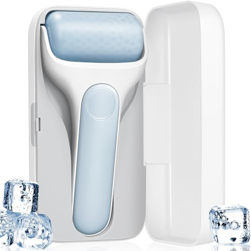 MORGLES Ice Roller for Face, Premium Facial Roller for Puffiness, Dark Circles and Lymphatic Drainage, Cold Face Roller for Women Self Care with Carry Case | Amazon (US)