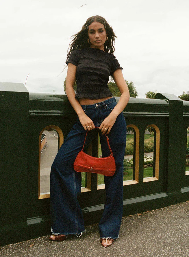 Darla Low Rise Straight Jean Dark Wash | Princess Polly US