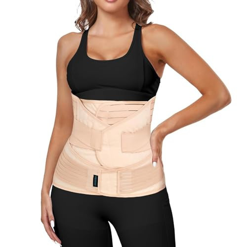 MAMODY 3 in 1 Postpartum Belly Support Recovery Wrap – Postpartum Belly Band – C Section Postpartum Belly Wrap - Abdominal Binder - After Birth Brace - Post Partum Waist Binder (XL, Classic Beige) | Amazon (US)