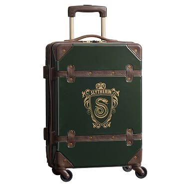 Harry Potter™ Hard-Sided Slytherin™ Carry-on Spinner | Pottery Barn Teen | Pottery Barn Teen