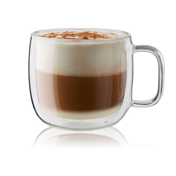 ZWILLING Sorrento Plus 2-pc Double-Wall Glass Cappuccino Mug Set | Target