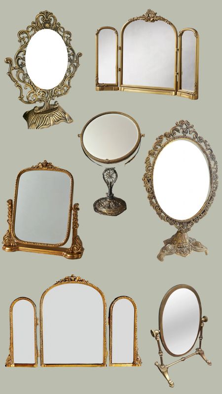 Vanity mirrors- vintage, standing, trifold 

#LTKhome