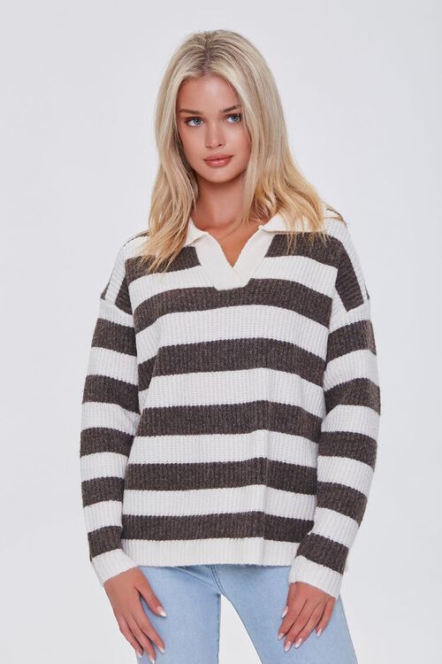 Striped Sweater-Knit Pullover | Forever 21 (US)