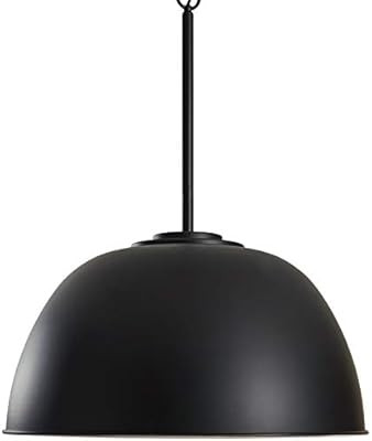 Amazon Brand – Stone & Beam Vintage Large Format Pendant Light with Bulb, 26"H, Black | Amazon (US)