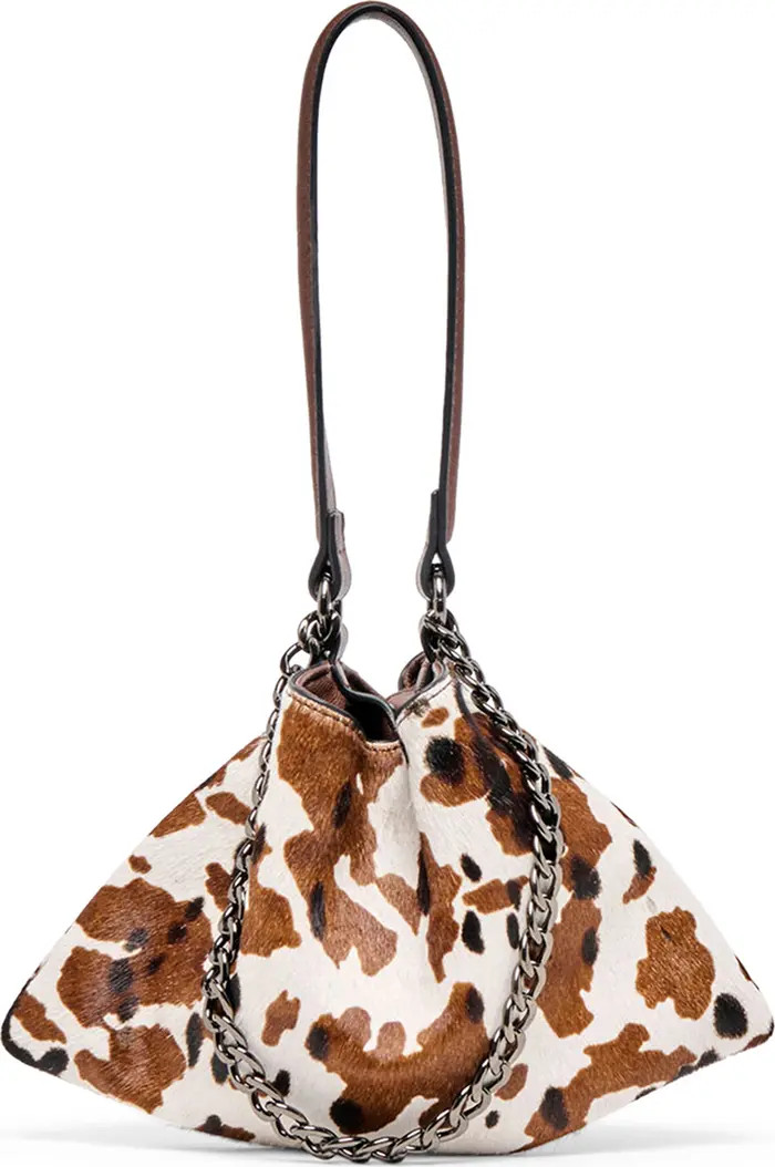 Jagger Animal Print Genuine Calf Hair Shoulder Bag | Nordstrom