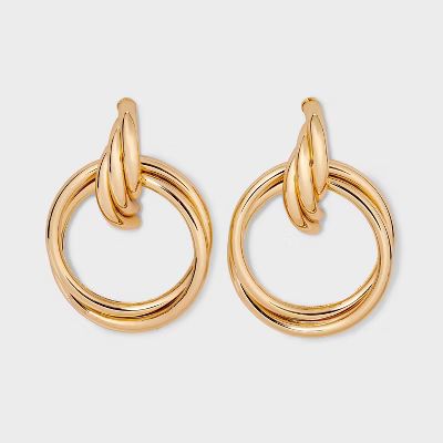 Linked Drop Earrings - A New Day™ Gold | Target