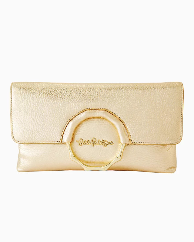 Malindi Leather Clutch | Lilly Pulitzer