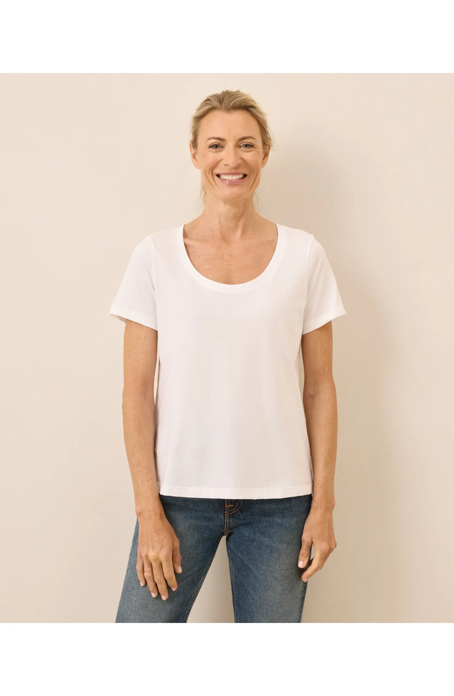 Organic Cotton Softspun Scoop Neck Tee | Nordstrom
