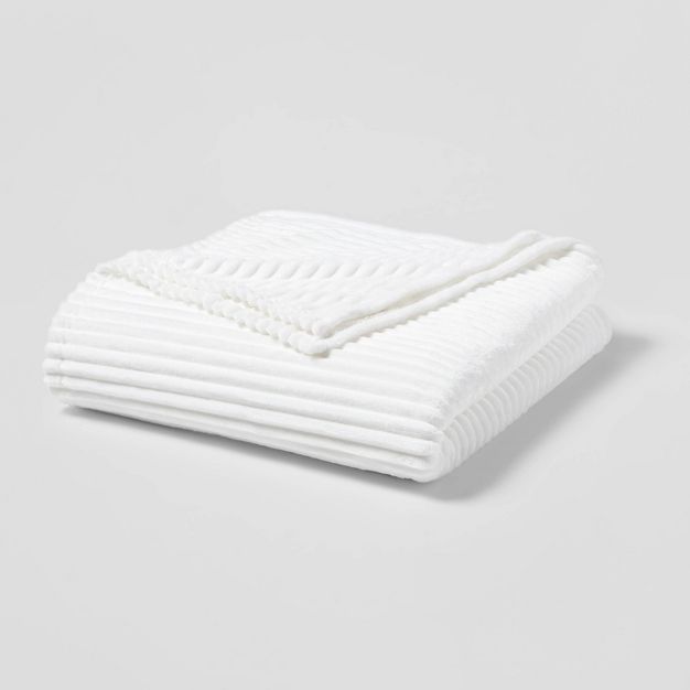 Ribbed Plush Bed Blanket - Room Essentials™ | Target