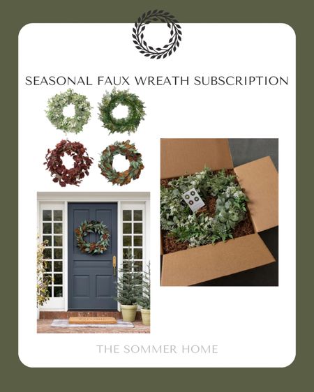 This is such a great idea!  A subscription for seasonal faux wreaths!  And the wreaths are substantial at 36”. This makes a great gift. Or buy it for yourself !

#LTKhome #LTKHoliday #LTKGiftGuide