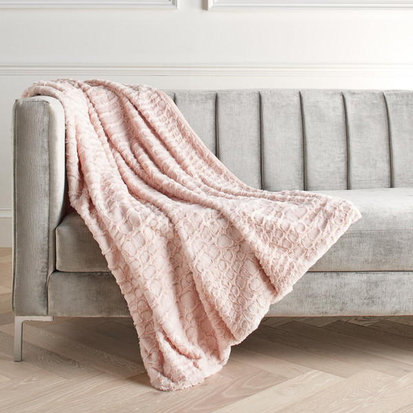 Croc Throw - Blush | Z Gallerie