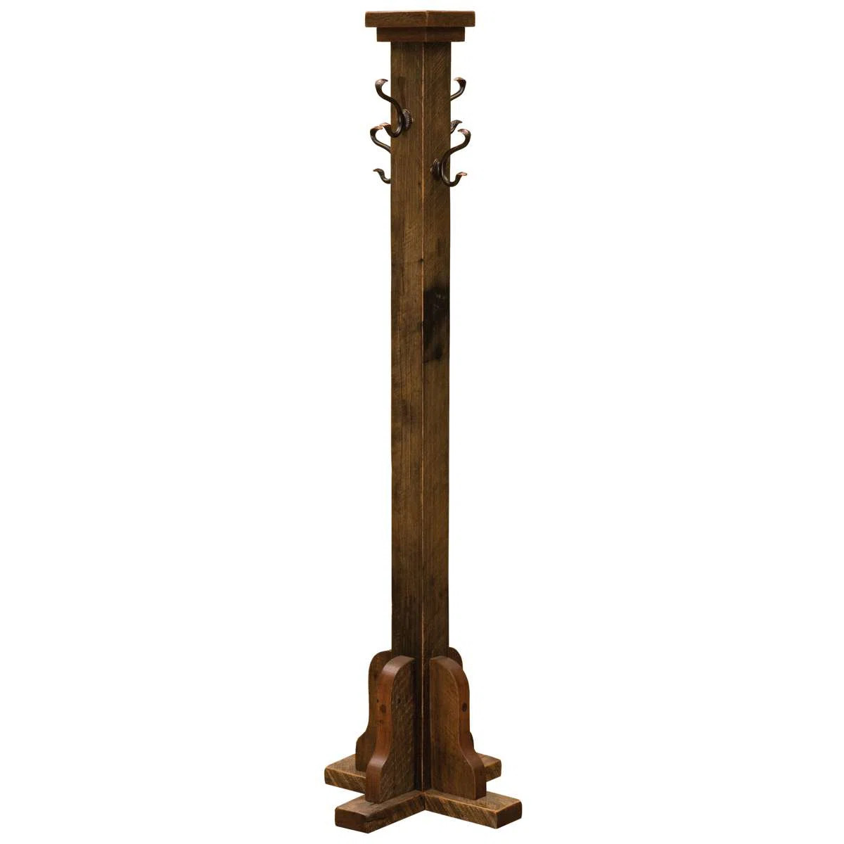 Fireside Lodge Barnwood Floor Coat Tree | Wayfair North America