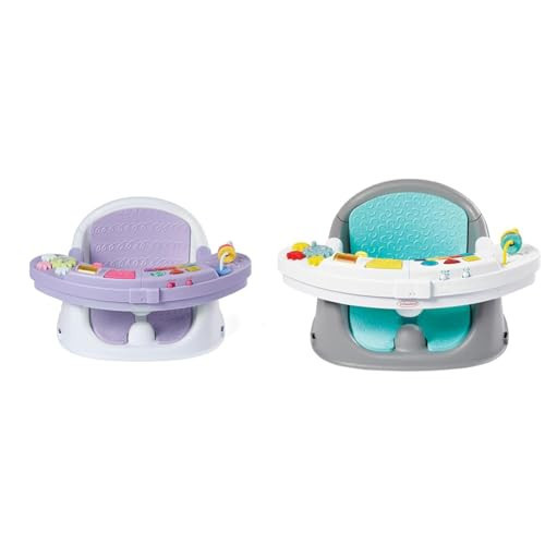 Infantino Music & Lights 3-in-1 Discovery Seat and Booster with Piano - Convertible Infant Activity, Feeding Seat and Table Booster, Lavender and Teal | Amazon (US)