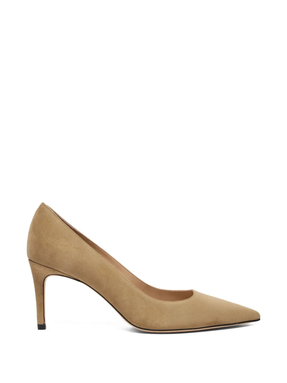 Stuart Weitzman Pointed Stuart Suede Pumps | Neutrals | FARFETCH UK | Farfetch Global