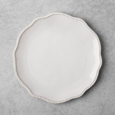 Stoneware Dinner Plate - Cream - Hearth & Hand™ with Magnolia | Target