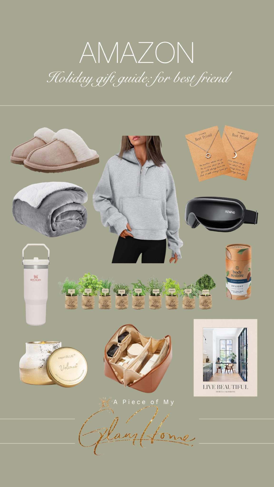 Amazon Holiday gift guide for best friend

#bestfriendgifts #amazongifts #holidaygiftguide #giftsforher 

#LTKHoliday #LTKSeasonal #LTKGiftGuide