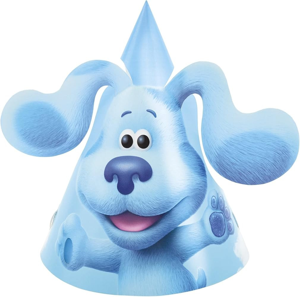 Unique Blue's Clues Party Hats with Pop-Out Ears - 8ct | Amazon (US)