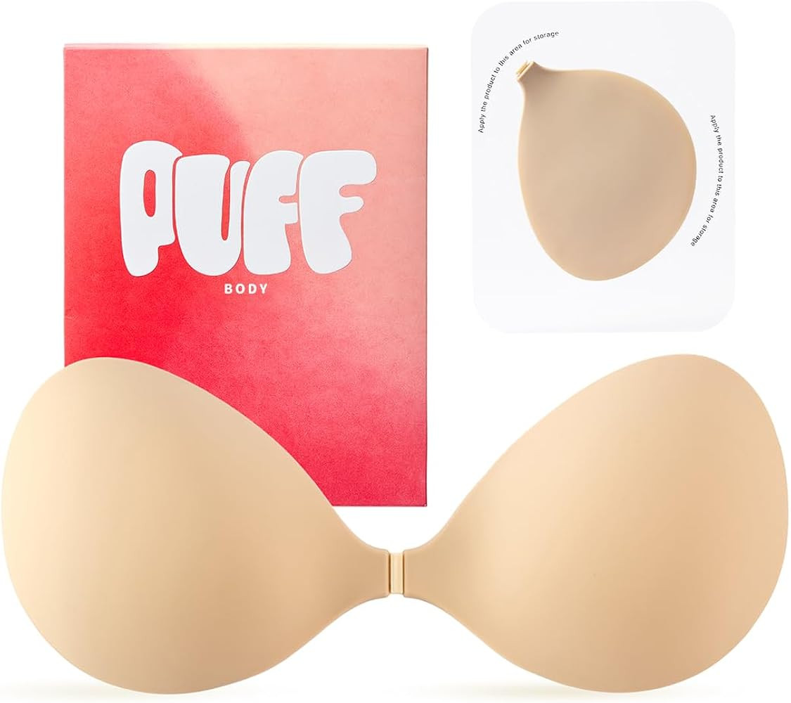 Invisible Strapless Sticky Bra Push up for Women, Adhesive Bra for Backless Dress, Cleavage Lift ... | Amazon (US)