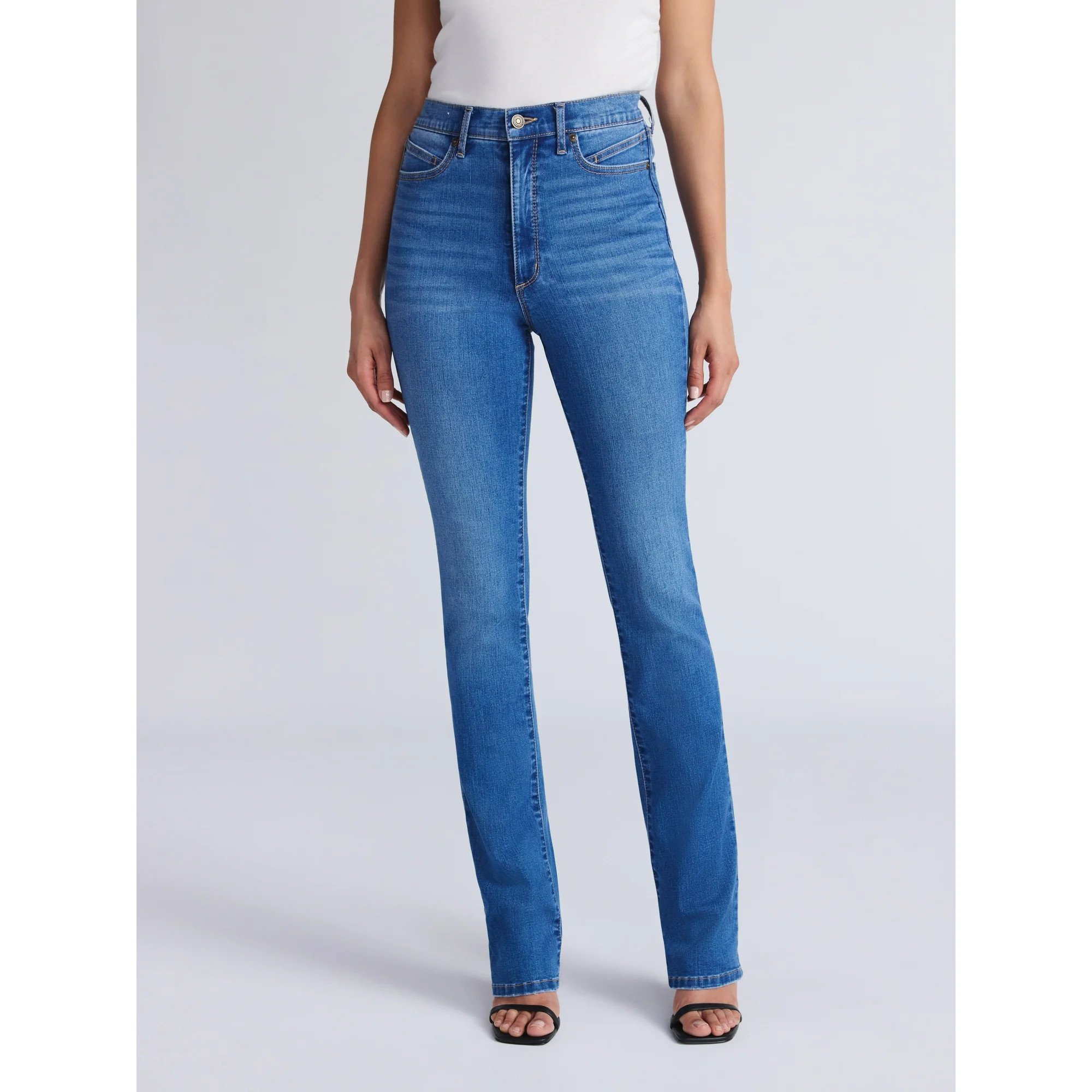 Sofia by Sofia Vergara Women's Marisol Bootcut Curvy High Rise Jeans, 32.5" Inseam, Sizes 0-20 | Walmart (US)