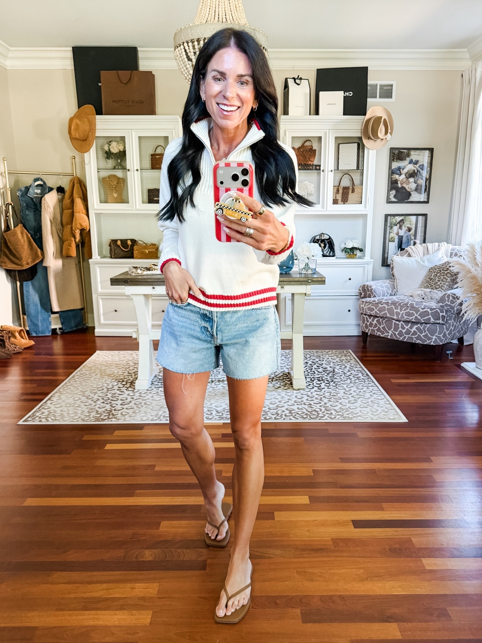 The cutest flag sweater size small 
2 shorts 
@Target

#LTKootd #LTKSeasonal #LTKSaleAlert