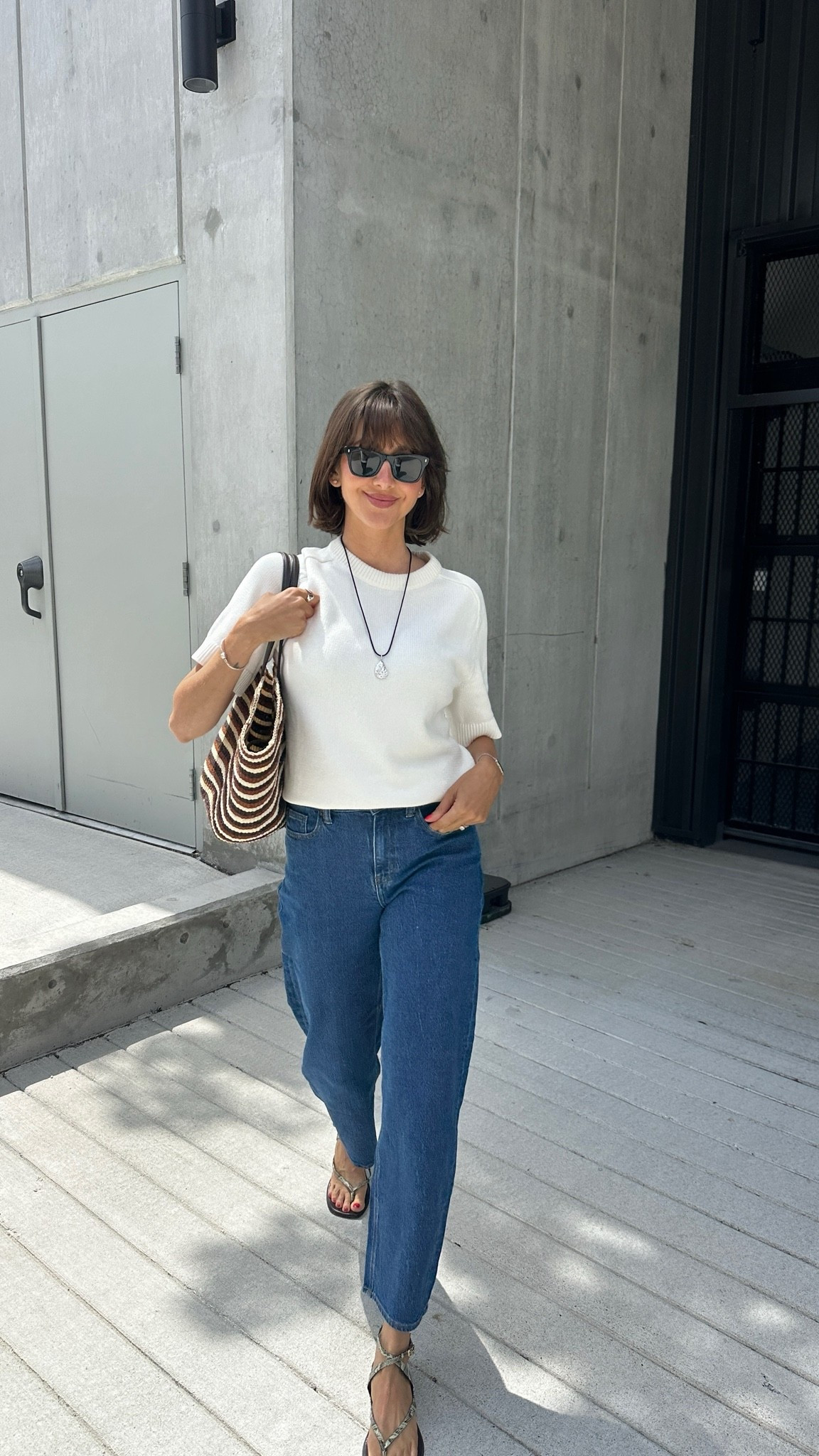 Not all white tees are created equal. The biggest difference is fabric composition! This heavier knit has structure to hold its form and drapes cleanly. Same simple style, but the weight of the fabric changes everything. 
@Quince #quincepartner ￼

#LTKcanada #LTKstyletip