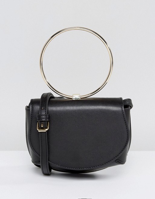 ASOS Ring Detail Saddle Cross Body Bag | ASOS UK