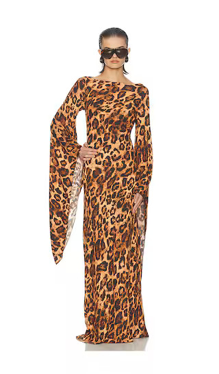 The Rosalind Dress in Leopard | Revolve Clothing (Global)