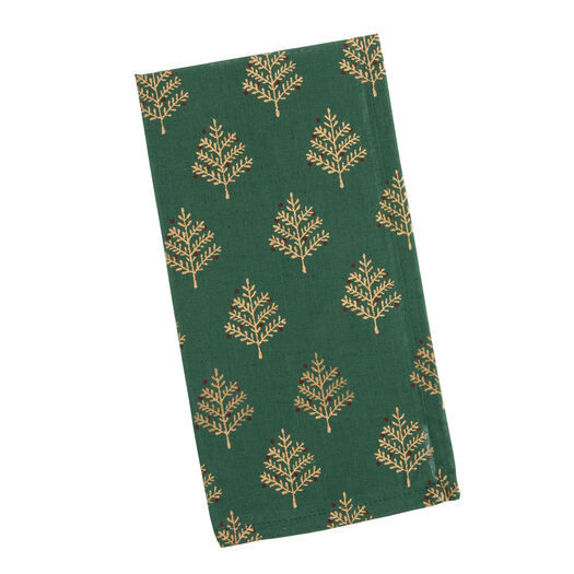 Green and Gold Christmas Tree Napkin by World Market | World Market