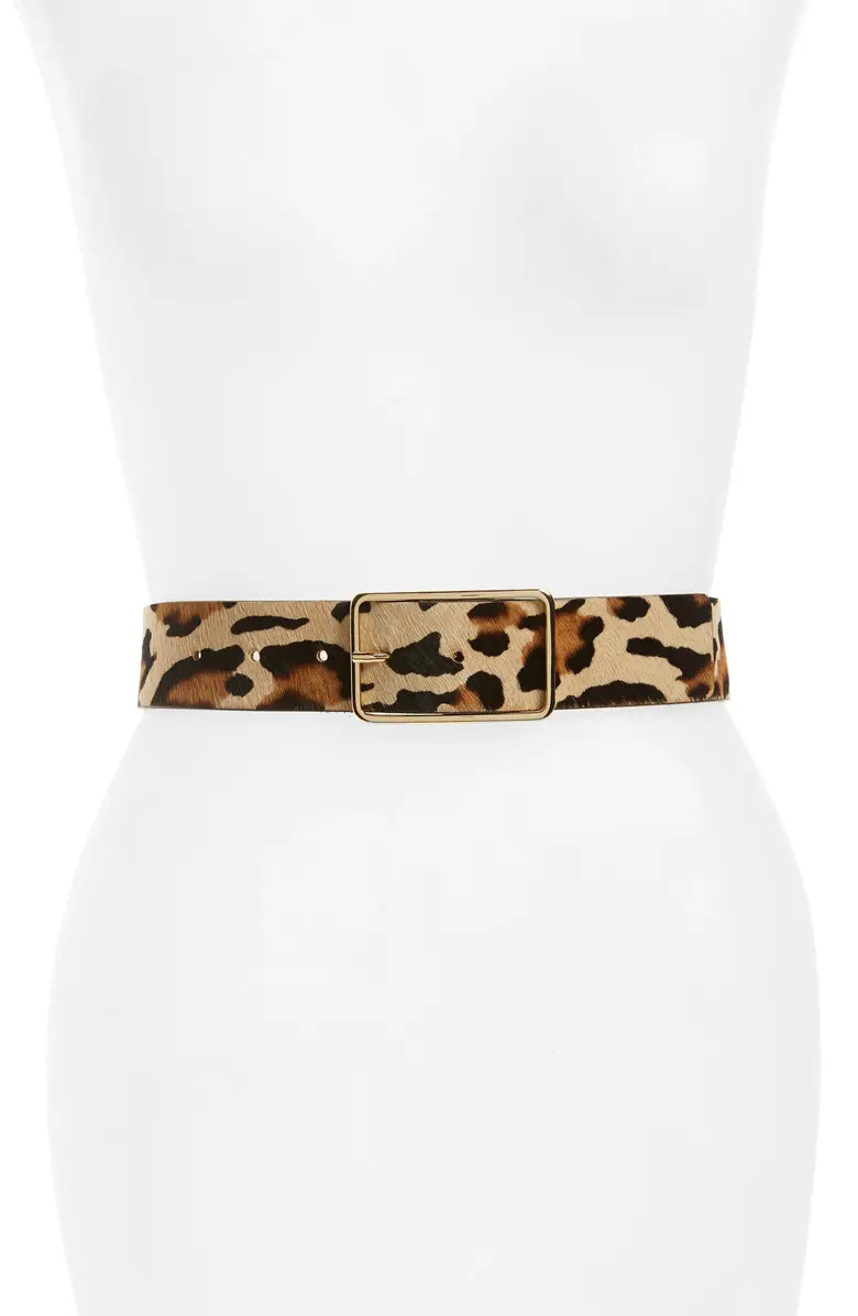Milla Genuine Calf Hair Belt | Nordstrom