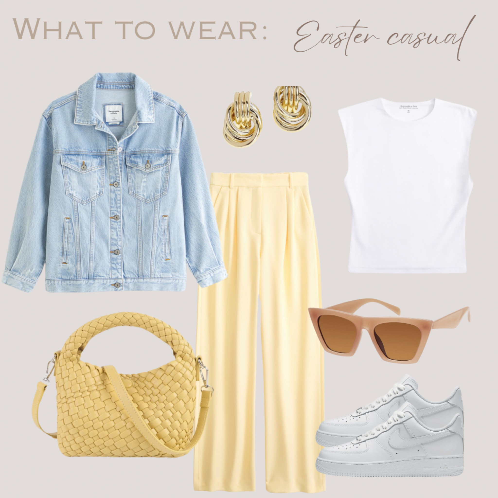 What to wear -  Easter casual 💛



#easter #easterbrunch #whattowear #abercrombie #amazon 

#LTKSeasonal #LTKstyletip