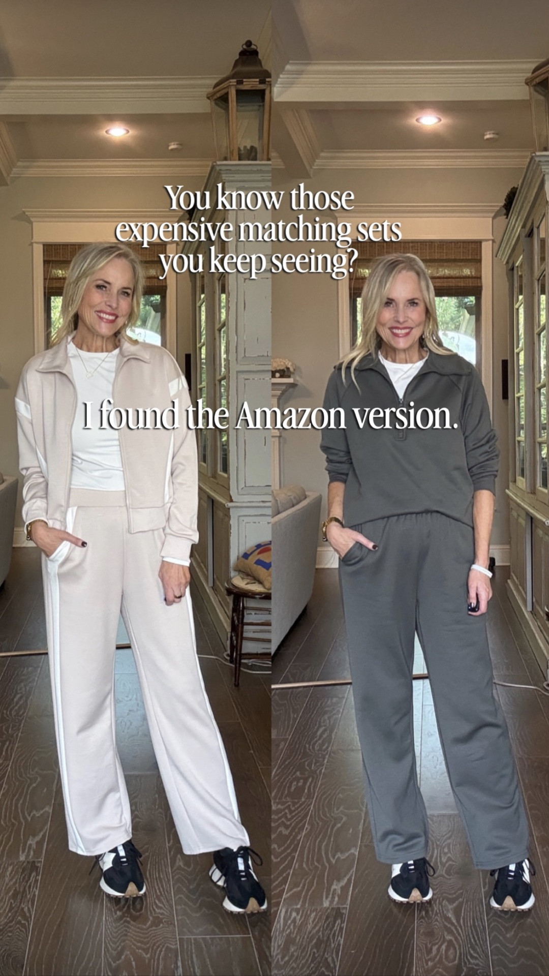 Y’all know I love an expensive-looking outfit… I just don’t always love the expensive price tag. These Amazon matching sets are SO good; comfy like sweats, but elevated enough that I actually feel put together wearing them out of the house. 

And the best part? You can get that elevated sweatsuit look without spending a small fortune on it.

I’m 56 years old, 5’8, 135ish lbs, and wearing my true size MEDIUM in both of these matching sets. 

I found TWO I love and now I can’t decide… are you picking the lighter one or the gray? 👇🏻



#amazonfashion #amazonfinds #matchingsets #affordablefashion #elevatedbasics

#LTKootd #LTKOver40 #LTKTall