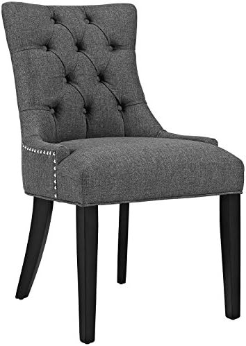 Modway Regent Modern Elegant Button-Tufted Upholstered Fabric with Nailhead Trim, Dining Side Cha... | Amazon (US)